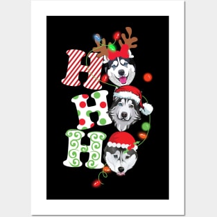 Ho Ho Ho Husky Posters and Art